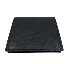 Burberry Black Saffiano Leather Coin Case